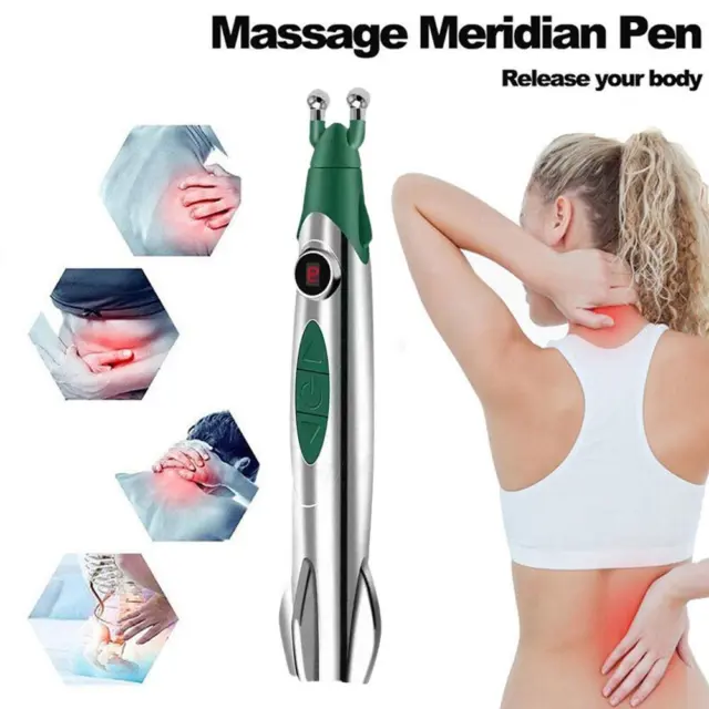 Penna da massaggio elettrica circolazione muscolare massaggio agopuntura sollievo dal dolore[