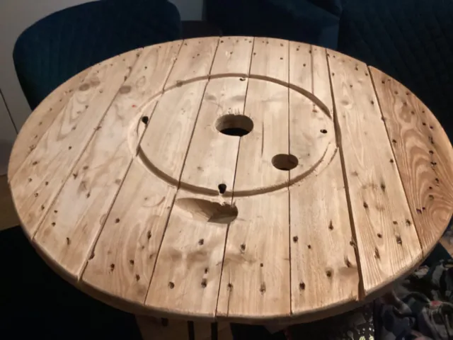 https://www.picclickimg.com/-7MAAOSwyNhljcyh/Wooden-Cable-Reel-Drum-Top-Sanded-Rustic-Great.webp