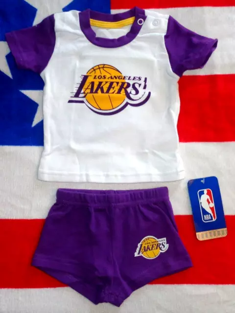 🏀LOS ANGELES LAKERS🏀Official🏀Babys NBA BASKETBALL Set🏀0-3 Months🏀NEW🏀06🏀