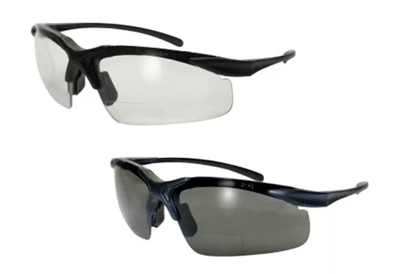 Global Vision Apex Bifocal Safety Glasses - ANSI Z87.1-2010, Clear or Smoke Lens