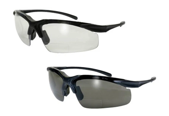 Global Vision Apex Bifocal Safety Glasses - ANSI Z87.1-2010, Clear or Smoke Lens