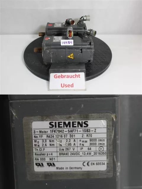 Siemens 1FK7042-5AF71-1SB3-Z Servomotore Servo Motore