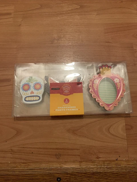3 Piece Dia De Muertos Magnetic Shadow Box Photo Frame