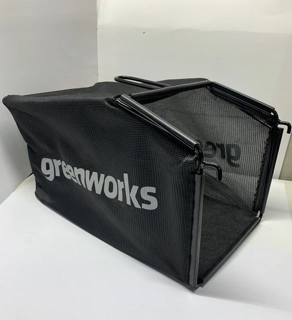 NEW GREENWORKS LAWN Mower Grass Bag Bagger Catcher & Frame Never Used