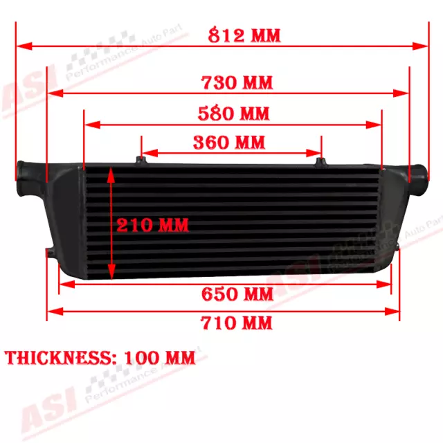 OZ Intercooler Fit Ford Falcon BA/BF XR6 TURBO / G6ET/ FPV F6 TYPHOON AU Post