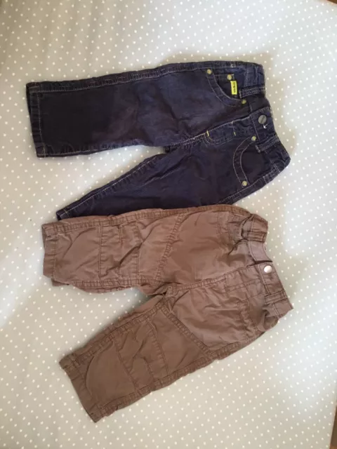 Baby Boy Trousers Bundle Marks And Spencer Cords George Cargos 6-9 Months