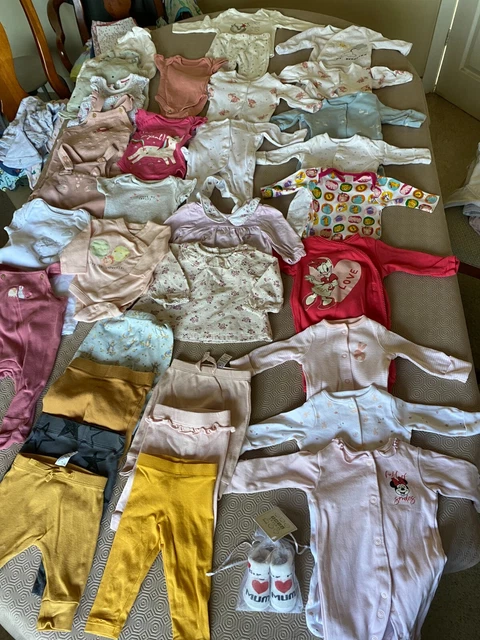Baby Girls Large Bundle Clothing Age Newborn - 3 Months