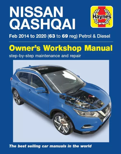 Nissan Qashqai (Feb 14-20) 63 to 69 Haynes Repair Manual (Paperback)