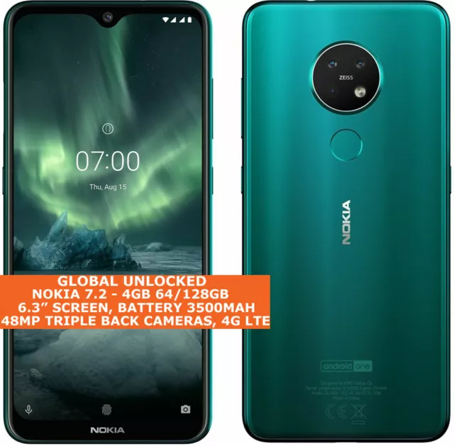 NOKIA 7.2 4gb 64/128gb Simple / Double SIM Octa-Core 6.3 " Android Smartphone 4g 2