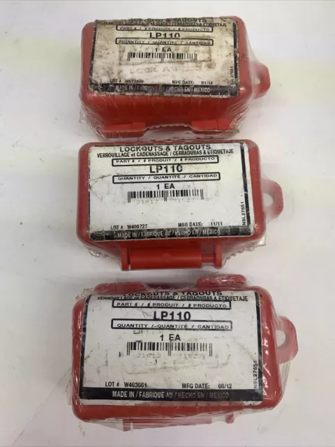 North LP110 E-safe Lock A Plug NEW (Lot of 3)