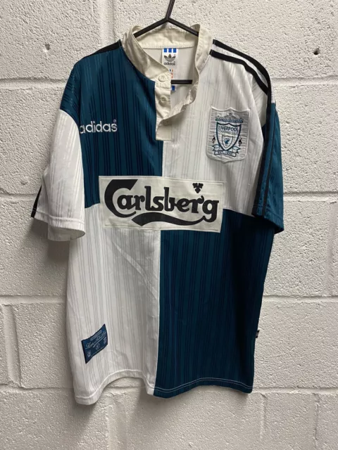 Vintage 1995-96 Liverpool Home Football Shirt – VintageFolk
