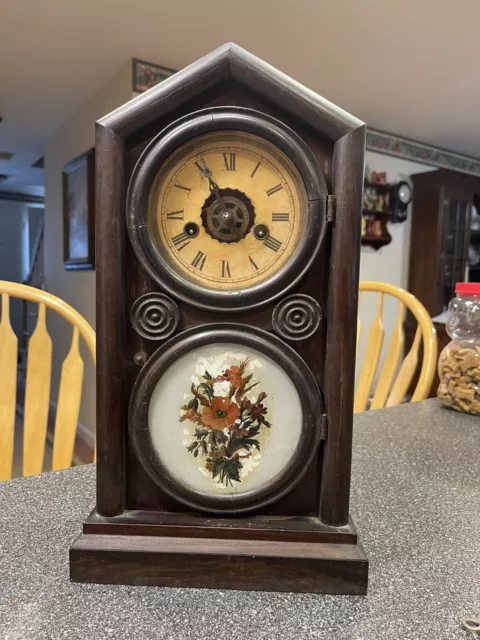 Ingraham 8 Day Parlor Clock “Doric Model” With Alarm