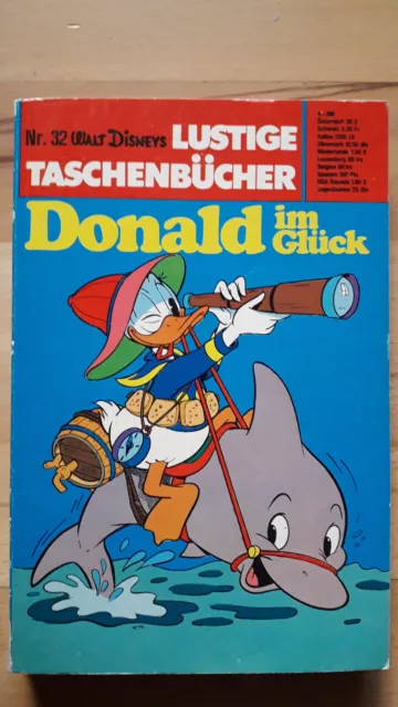 ERSTAUFLAGE Lustige Taschenbücher Nr.32 von 1975 Donald im Glück - TOP Z1