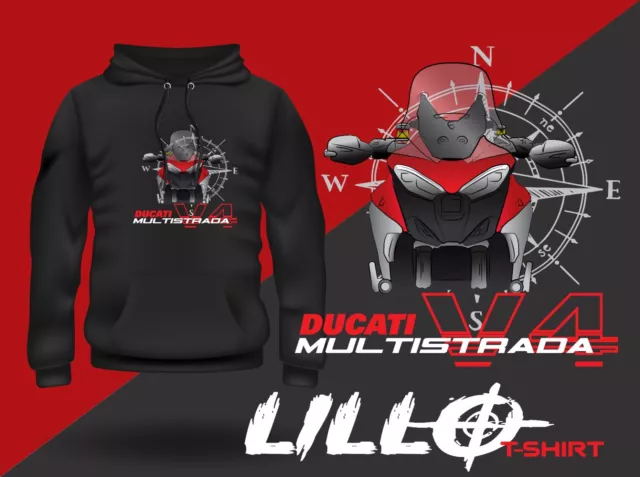 FELPA CON CAPPUCCIO UNISEX SWEATSHIRT x Ducati Multistrada V4