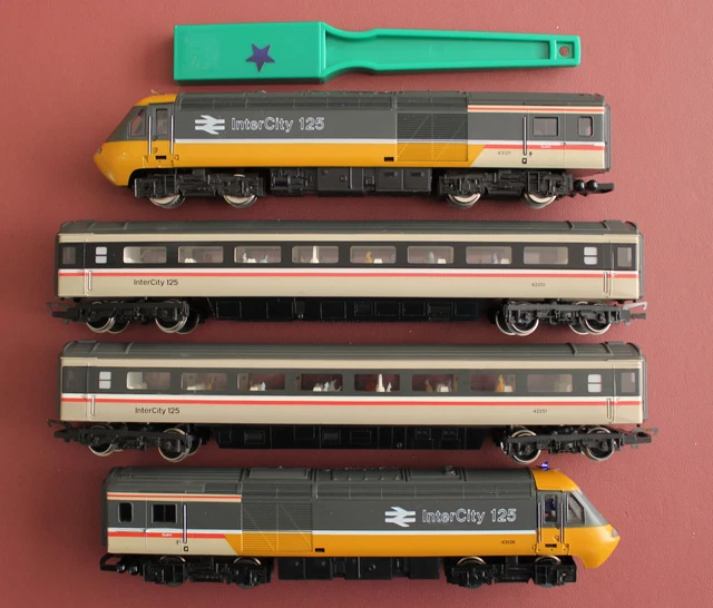 Hornby hst intercity 125 class 43 train set oo gauge unboxed 115 00