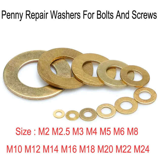 20pcs M6 Washers, M6 X 25mm Metal Flat Penny Washers Thickness 1.5mm- 304 Stainless Steel Washers, Large OD Plain Wide Metal Washers, Round Flat Spacer Repair Washer For Screws Bolts