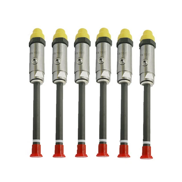 6X Fuel Injector Nozzle 4W-7017 0R-3421 For CAT 245 245D 824C Engine 3406B 3412