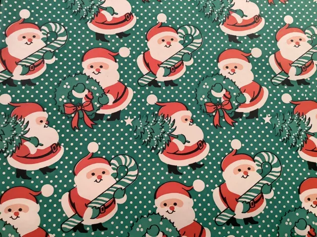 L948🌟Vintage 1940s Christmas Wrapping Paper-VICTORIAN SNOWY VILLAGE 20”x30”