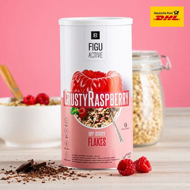 LR FIGUACTIVE Crusty Raspberry Flakes 500 g nuovo + IMBALLO ORIGINALE