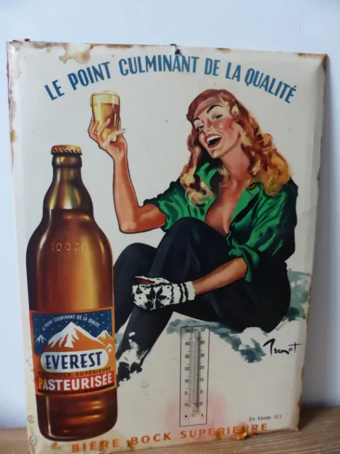 Glaçoïde Publicité Bière EVEREST 1960