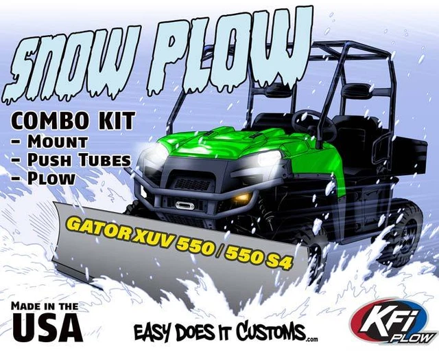 JOHN DEERE GATOR XUV 550 ALL KFI UTV 72" Snow Plow Combo Kit 900.