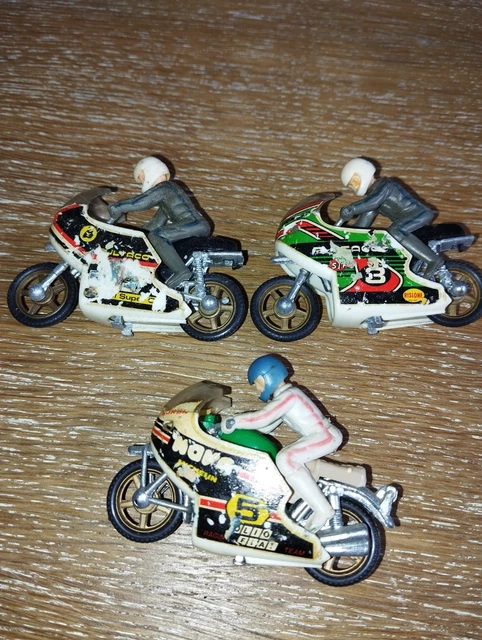 Lot De Motos Miniatures Polistil - Occasion (Détails à Voir)
