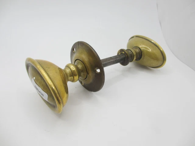 Plaque Poussoir Porte Vintage En Laiton - Grande Taille 38 Cm - Style Rétro Pour Porte Intérieure