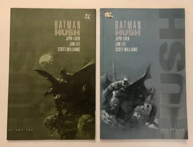 Batman Hush volume 1&2 TBP LOT Jeph Loeb Jim Lee DC 1st Edition FN/VF EPIC STORY