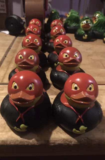 Rubber Duck Red / Superhero Novelty Cruise Collector Duck X 10 Job Lot Approx 2”