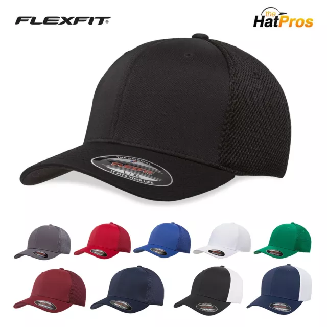 FLEXFIT Classic ORIGINAL 6-Panel Fitted Baseball Cap HAT S/M & L/XL All  Colors!