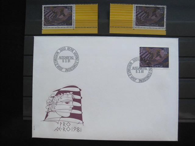 Schweiz MiNr. 1196  postfrisch** + gestempelt + FDC (GB 1315 )