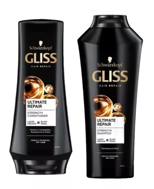 Schwarzkopf Gliss Kur Hair Repail Ultimate Repair Shampoo400ml/Conditioner 200ml