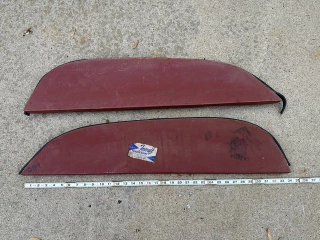 PAIR Marked POS-65 1965-66 PONTIAC CATALINA Vintage OLD FENDER SKIRTS Trim Q84