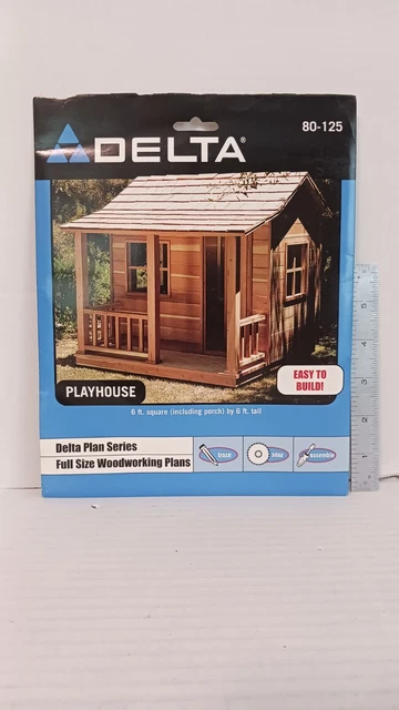 Planes de carpintería Delta tamaño completo - #80-125 casa de juegos - nuevos