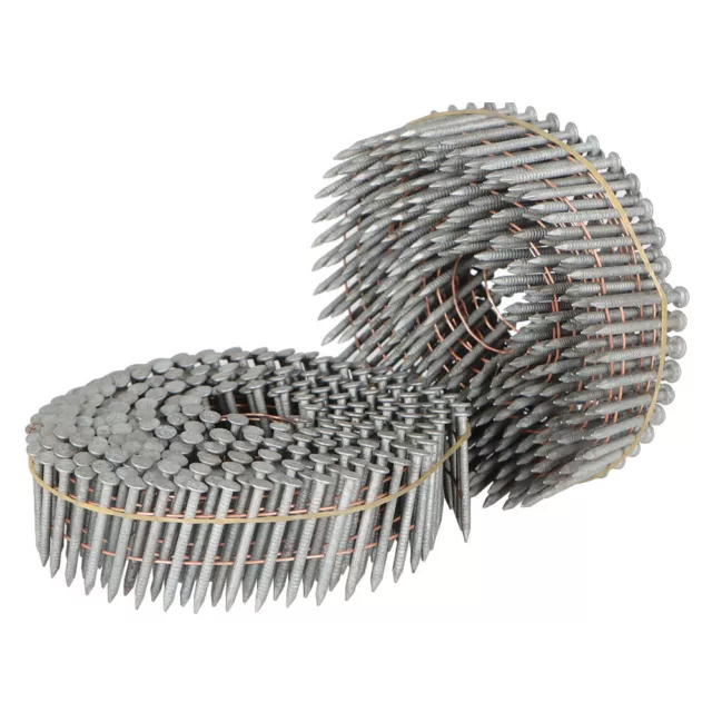 Full Round-Head Ring Coil Siding Nail 3600× 1-1/4"x 0.092" Hot-Dipped Galvanized