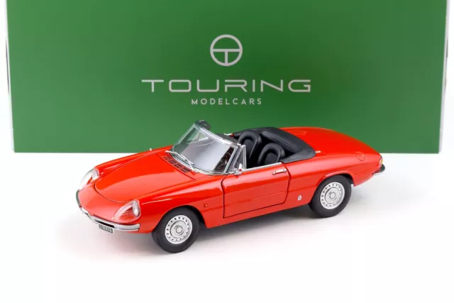 1:18 Touring Modelcars Alfa Romeo 1600 Duetto Spider 1966 red with Top diecast/