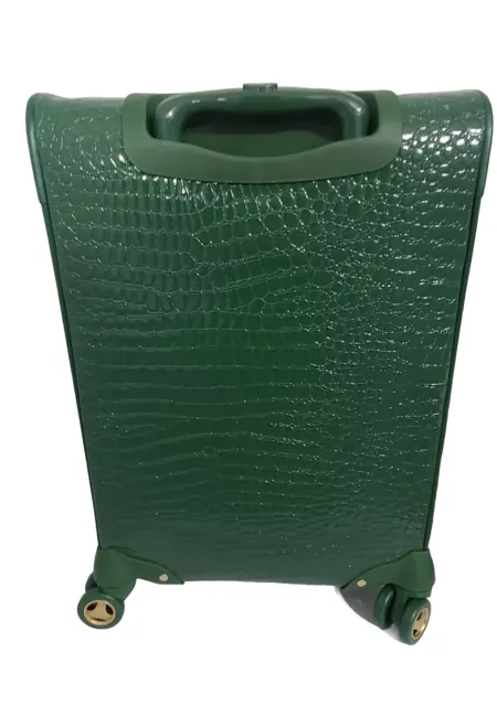 Samantha Brown 22" Croco Embossed Spinner Luggage & Dowel Bag Set-Green-NWT 3