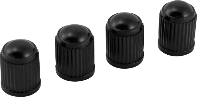 12X Universal Black Plastic Valve Caps for Tyres Car Truck Motorcycle Bicycle AU