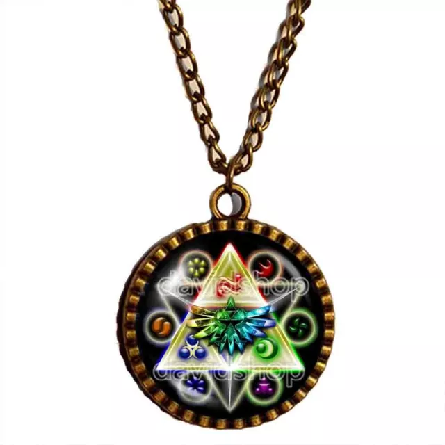 The Legend Of Zelda Triforce Necklace Pendant Jewelry Cosplay Element symbol