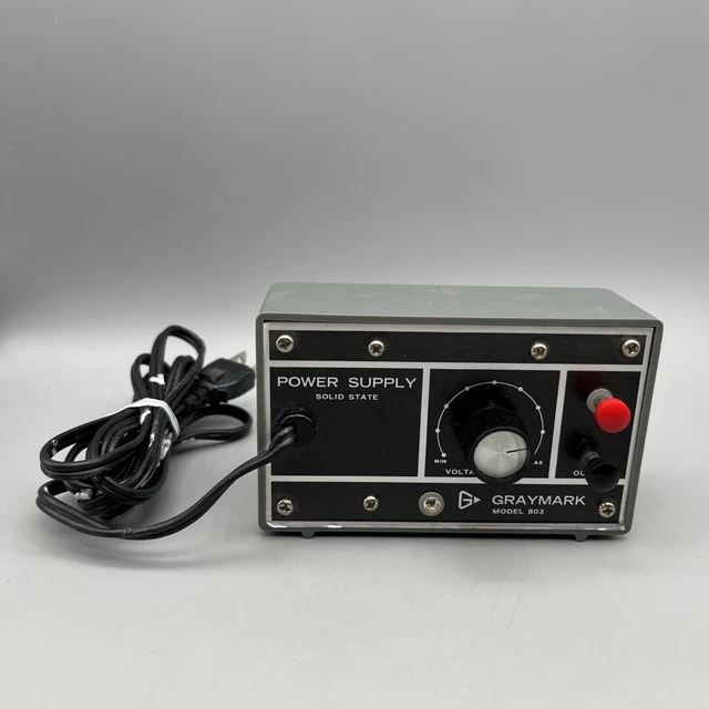 Vintage GrayMark 803 Model Train Power Supply Solid State Untested