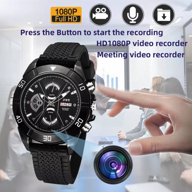 HD 1080P Watch Camera Smart Wristband DVR Voice Video Recorder Mini Cam Security