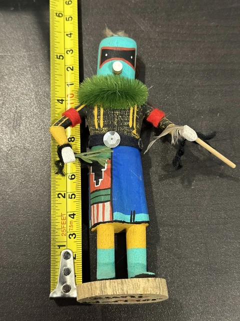 Native American Wooden Zuni Warrior RB Walthall Indian