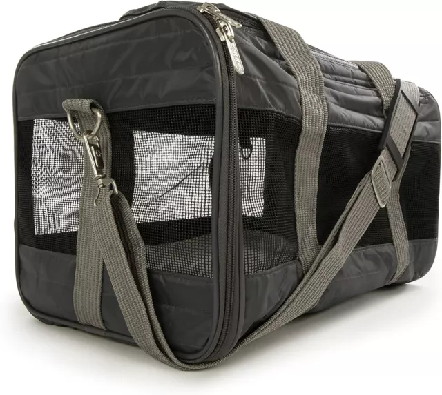 Sherpa Original Deluxe Pet Carrier Medium Soft Side Dog Cat Travel Bag Charcoal