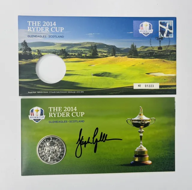 Stephen Gallacher signed Ryder Cup 2014 Gleneagles Limited Edition Coin / COA