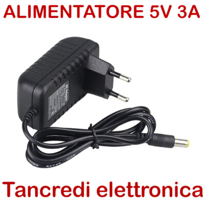 Conn 1pcs  Alimentatore switching 9VDC 1A Conn 5,5/2,1 9W Spina EU LS-PW12-9V1AV 