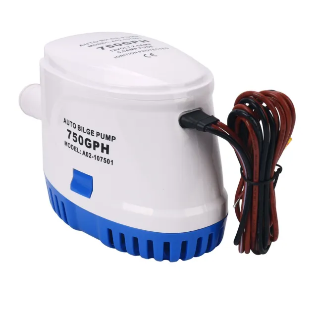 12V 750GPH Marine Boat Automatic Submersible Bilge Water Pumps with Float Switch
