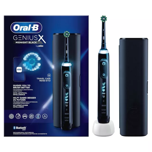 Oral-B Genius X Zahnbürste/Electric Toothbrush, 6 Putzmodi für Zahnpflege