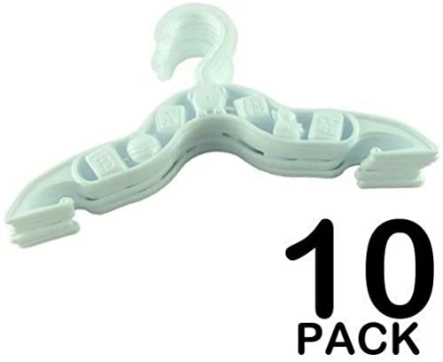 We Search You Save Lot de 10 cintres pour habits de bebe Blanc