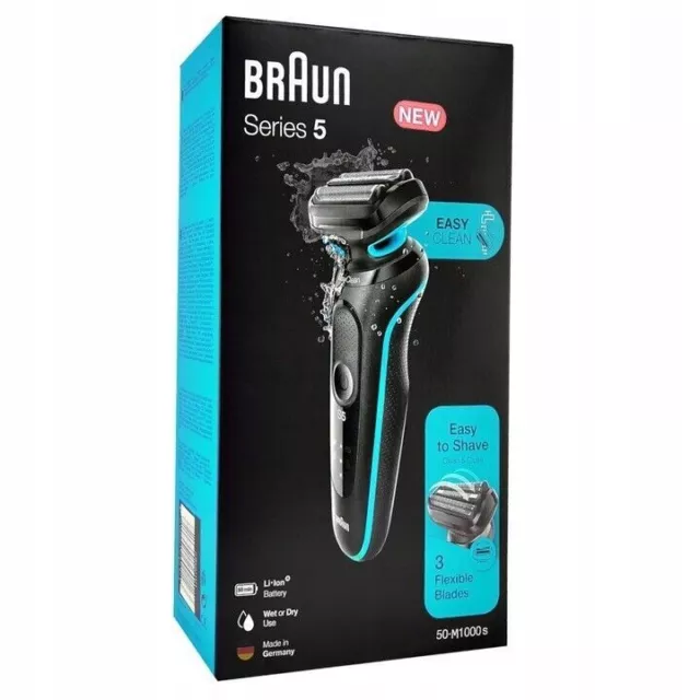 Braun Series5 Rasoir Rechargeable Foil Razor 3 Lames Flexibles EasyClean Wet Dry 3