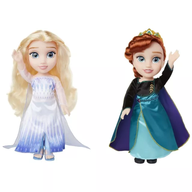 Disney Frozen II Muñeca niña "Anna & Elsa" articulada 35 cm con accesorios